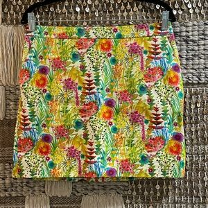 EUC J Crew Liberty of London floral print mini skirt sz 4